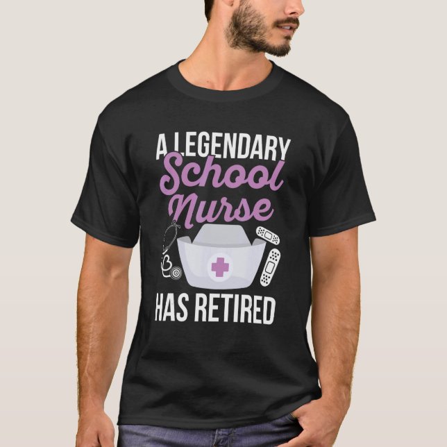 Camiseta Back to School nurse Quote for a Retired School nu (Anverso)