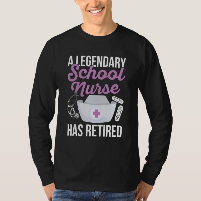 Camiseta Back to School nurse Quote for a Retired School nu (Anverso)