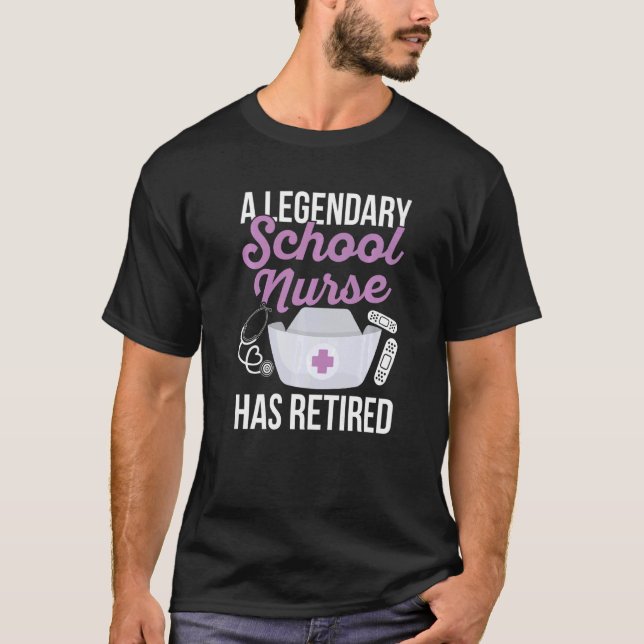 Camiseta Back to School nurse Quote for a Retired School nu (Anverso)