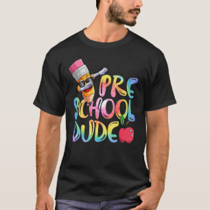 Camiseta Back To School Pencil Tie Dye Preschool Dude Boys