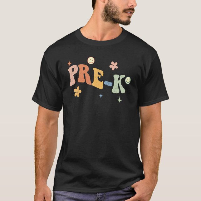 Camiseta Back To School Pre K First Day Of School Teacher K (Anverso)