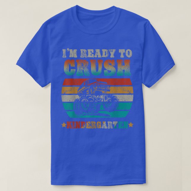 Camiseta Back To School Ready To Crush Kindergarten Monster (Diseño del anverso)