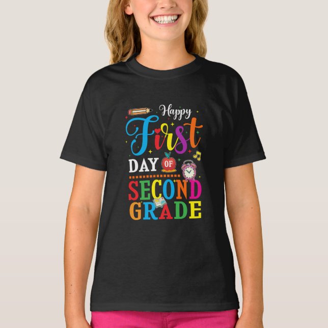 Camiseta Back To School, second grade (Anverso)