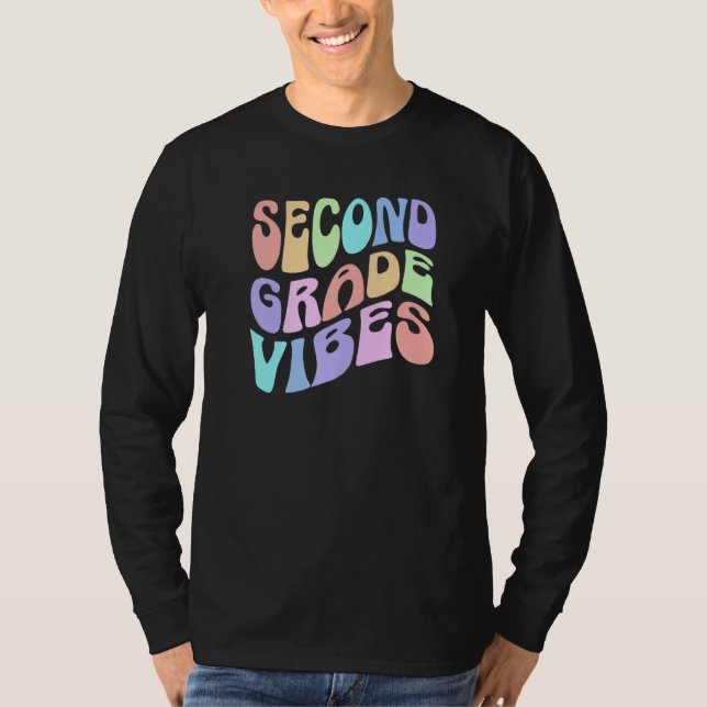 Camiseta Back To School Second Grade Vibes First Day Teache (Anverso)