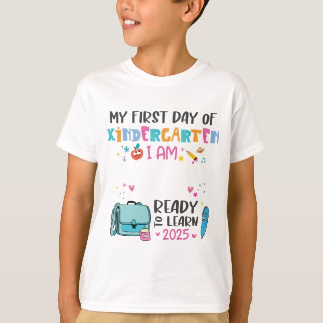 Camiseta Back to School Shirt for Kids - Kindergarten (Anverso)