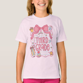 Camiseta Back to School Shirt, Third Grade T shirt