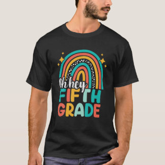 Camiseta Back To School Students Teacher Oh Hey Fifth Grade