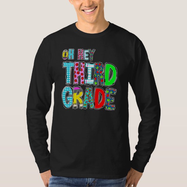 Camiseta Back To School Students Teachers Oh Hey 3rd Third  (Anverso)