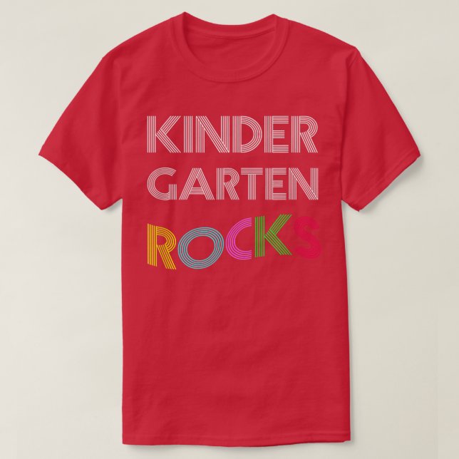 Camiseta Back To School T Shirts For Kindergarten Students (Diseño del anverso)