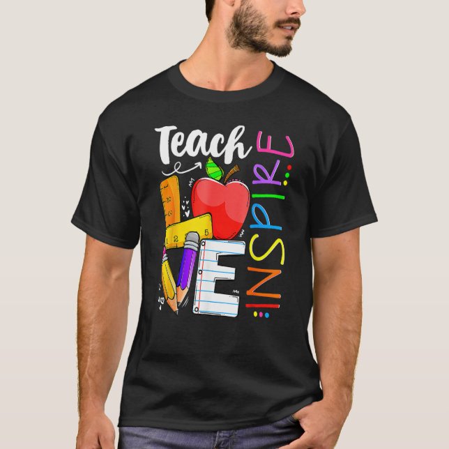 Camiseta Back To School Teach Knowledge And Fun Teacher Flo (Anverso)