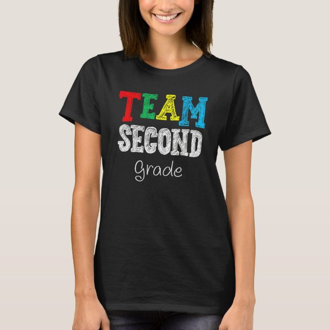 Camiseta Back To School Team 2nd Second Grade Teacher Stude (Anverso)