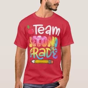Camiseta Back To School Team Second Grade Tie Dye 2nd Grade