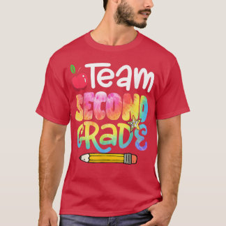 Camiseta Back To School Team Second Grade Tie Dye 2nd Grade