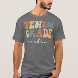 Camiseta Back To School Tenth Grade Vibes Retro 10th Grade