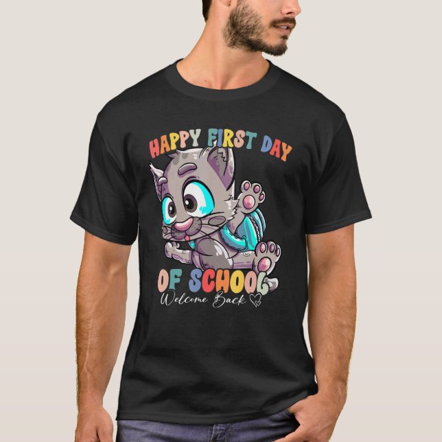 Camiseta Back To School Vibes Happy First Day Of School 12 (Anverso)