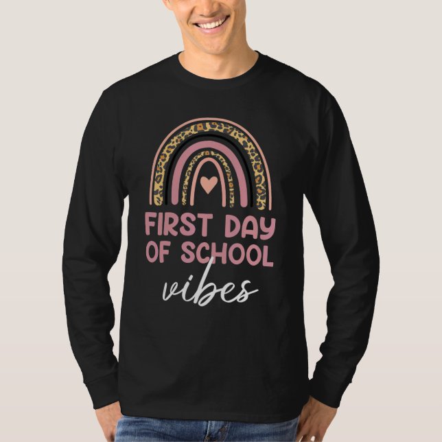 Camiseta Back To School Vibes Happy First Day of School for (Anverso)