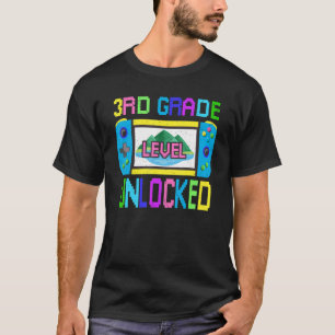 Camiseta Back To School Video Gamer 3rd Grade Level Unlocke