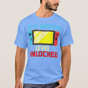 Camiseta Back to School Video Gamer 3rd Grade Level Unlocke