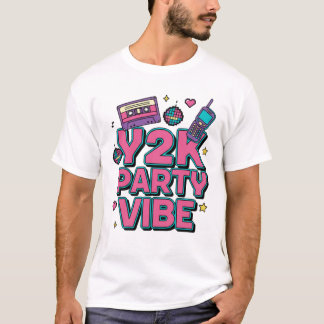 Camiseta Back to The 2000s Retro Design Vintage Theme Party