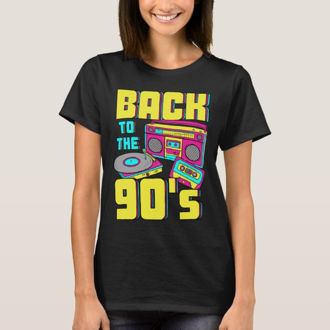 Camiseta Back To The 90s costume theme party 90s outfit ret (Anverso)