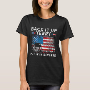 Camiseta Back Up Terry Lo Puso En La Inversa Funny De Vinta