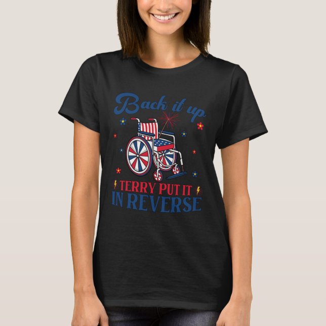 Camiseta Back Up Terry Lo Puso En La Inversa Funny De Vinta (Anverso)