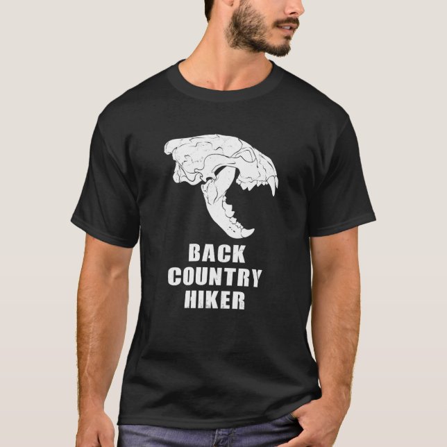 Camiseta Backcountry Hiker Glacier National Park Wolverine  (Anverso)