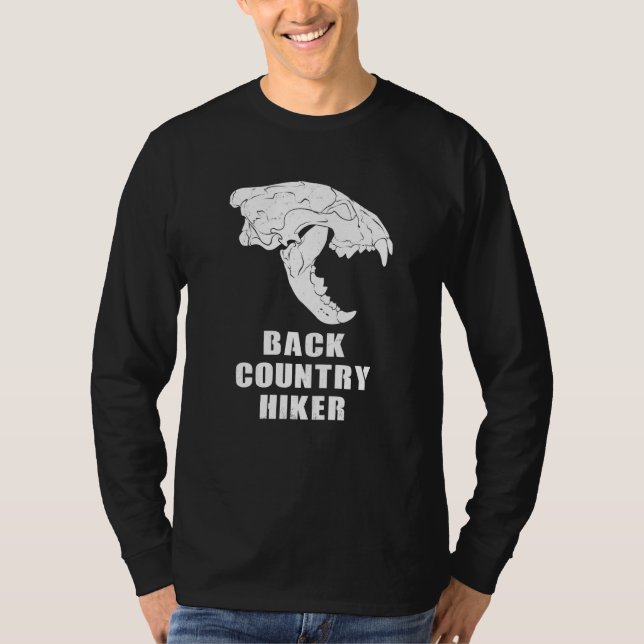 Camiseta Backcountry Hiker Glacier National Park Wolverine  (Anverso)