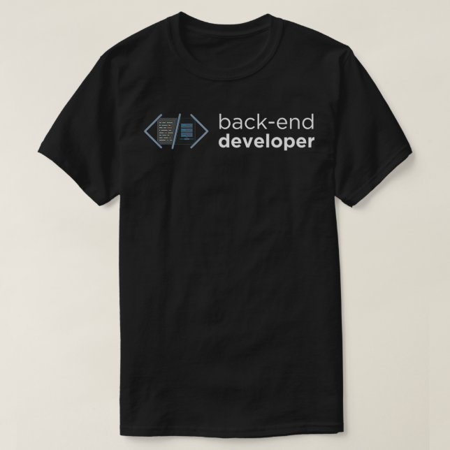 Camiseta Backend de desarrollador (Diseño del anverso)