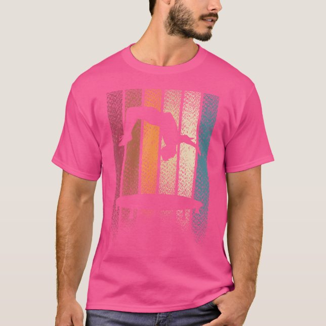 Camiseta Backflip Trampoline Jumping Jumper Tumbling Retro (Anverso)