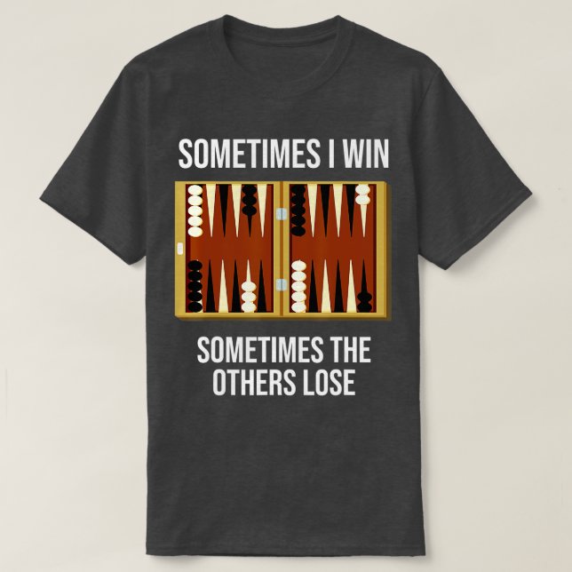 Camiseta Backgammon diciendo con el juego del backgammon pa (Diseño del anverso)