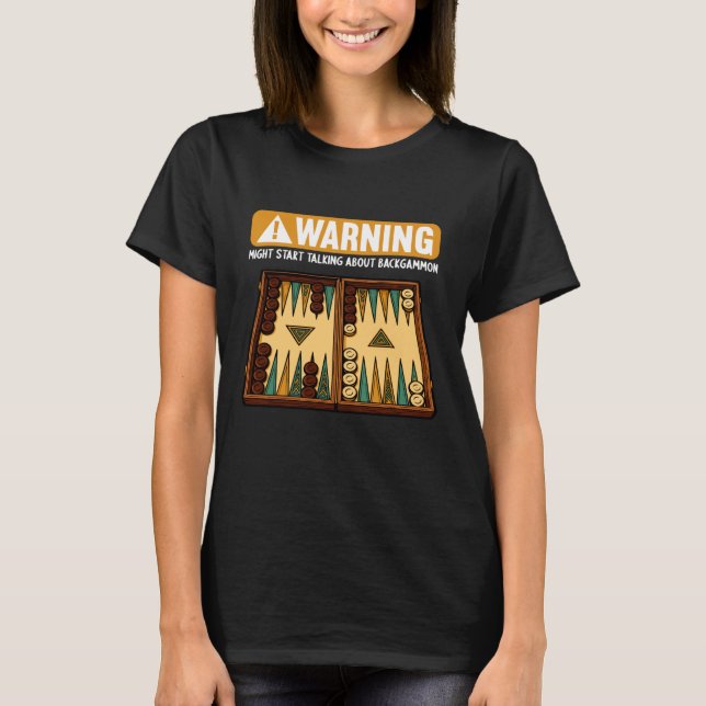 Camiseta Backgammon Divertido (Anverso)