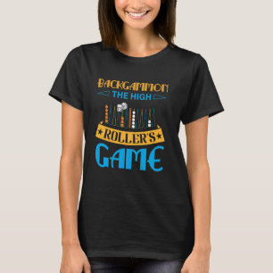 Camiseta Backgammon Jugador de ropa y Backgammon
