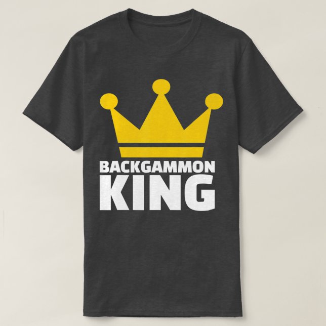 Camiseta Backgammon King  (Diseño del anverso)