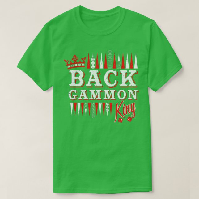 Camiseta Backgammon king unique backgammon player  (Diseño del anverso)