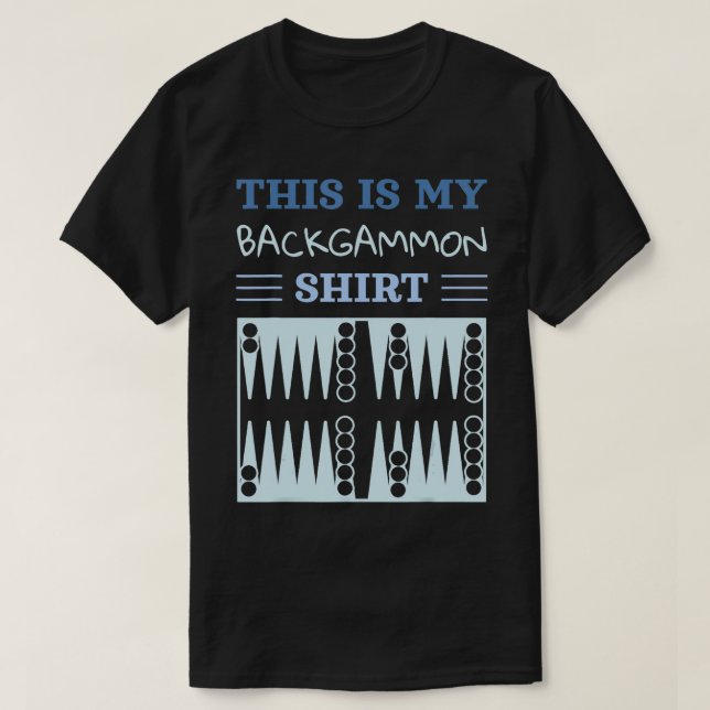 Camiseta Backgammon Lover Funny Player (Diseño del anverso)
