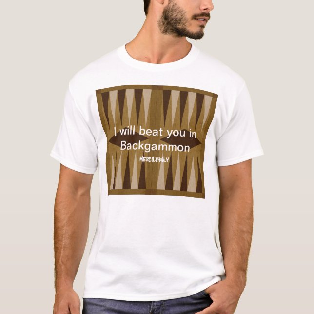 Camiseta Backgammon: Ninguna misericordia (Anverso)
