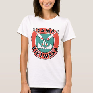 Camiseta backgroud del kikiwaka del fuego del campo para