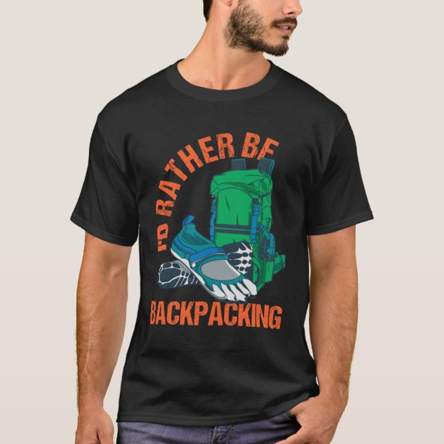Camiseta Backpacker Digital Nomade Work And Travel World Tr (Anverso)