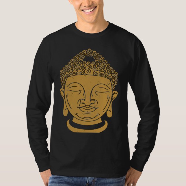 Camiseta Backprint Buddha Head Kara and Zen (Anverso)