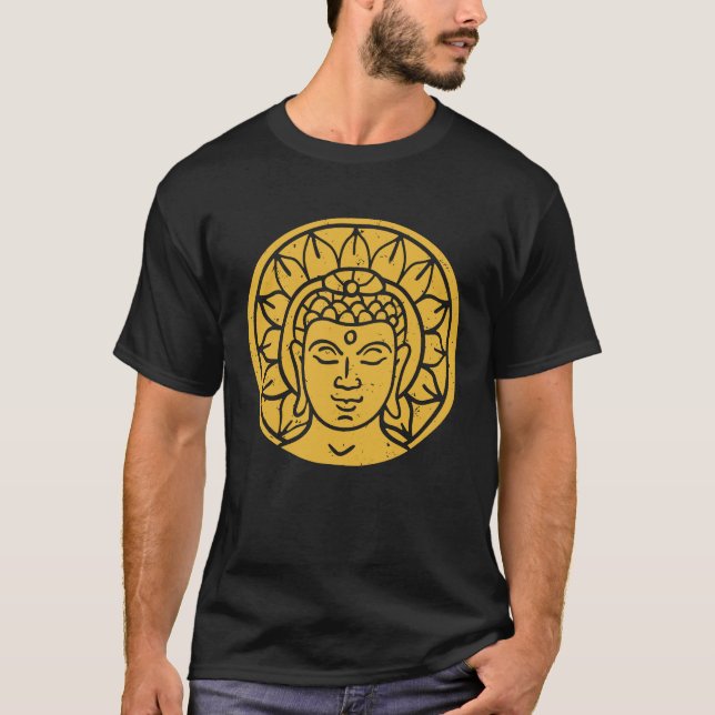 Camiseta Backprint Buddha Head Spiritual Chi (Anverso)