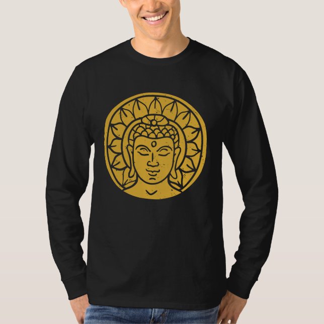 Camiseta Backprint Buddha Head Spiritual Chi (Anverso)