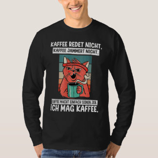Camiseta Backprint Coffee doesn't talk and whine I like cof