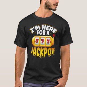 Camiseta Backprint Estoy Aquí Para Una Máquina De Ranura De