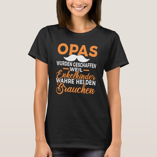 Camiseta Backprint Grandpas were created because grandchild (Anverso)