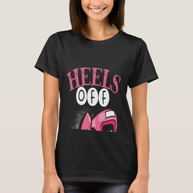 Camiseta Backprint Heels Off Gloves On Woman Boxing (Anverso)