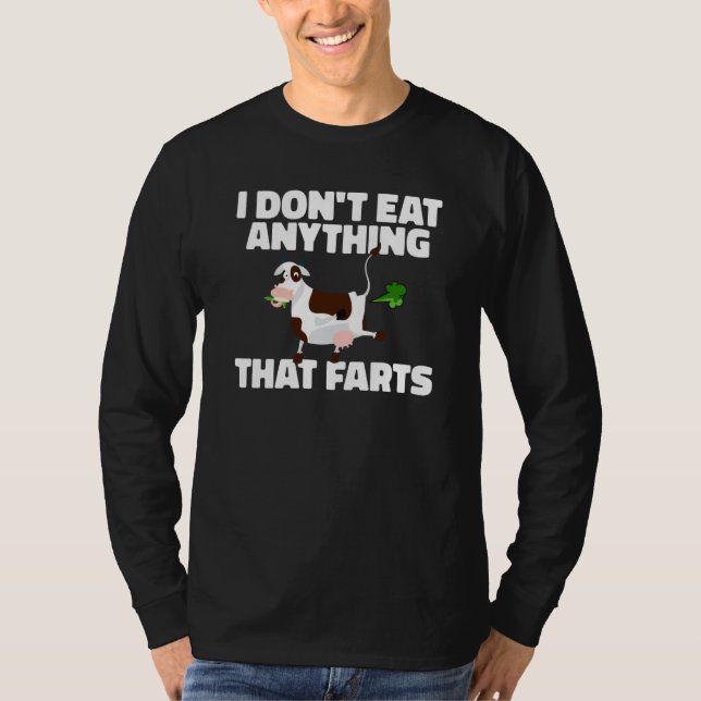Camiseta Backprint I dont eat anything that farts Vegetarie (Anverso)