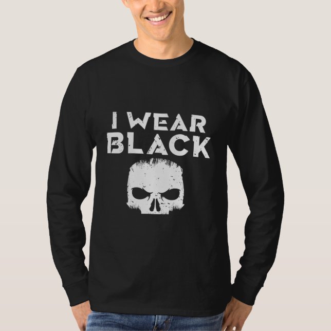Camiseta Backprint I wear black until there is something da (Anverso)