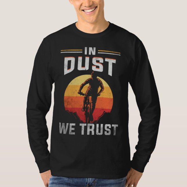 Camiseta Backprint In Dust We Trust Mountain Bike (Anverso)