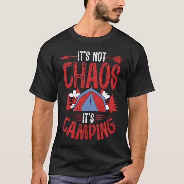 Camiseta Backprint It´s Not Chaos It´s Camping Camping (Anverso)